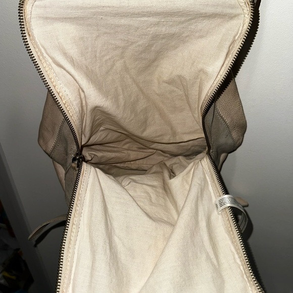 Free People Taupe Cow Leather Bag/Backpack - Picture 5 of 14